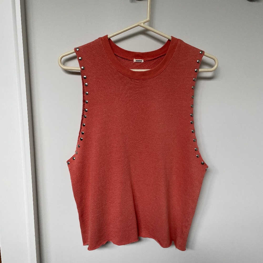 Monrow Studded Muscle Tank